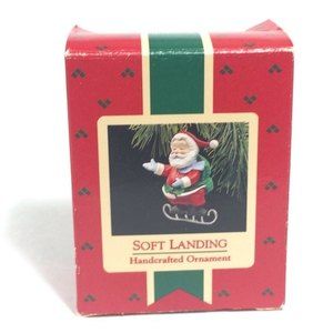 Santa Claus Christmas ornament parachuting